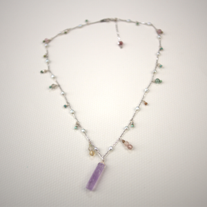 Versatile Multi-Treasure Necklace - Purple