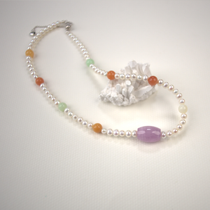 Tamsui AK Burmese Color Kunzite Necklace